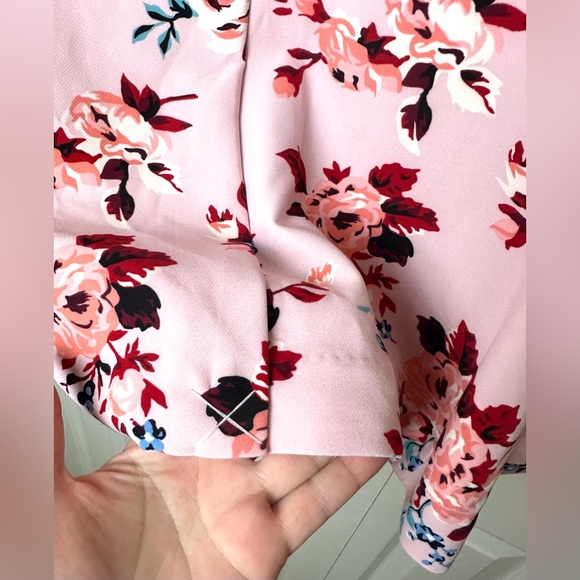 New LANE BRYANT Pink Floral Blazer Colorful Workwear White Green Red Blue Crepe - Picture 7 of 12